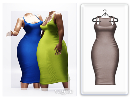 Second Life Marketplace - Vague. Leena Dress - Nude